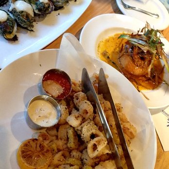 Ray's At Killer Creek - Calamari, bbq shrimp with grit cake, and the glorious oysters rockefeller...Maybe order a double because the oysters were mouth heaven - Steakhouses Near Me - Alpharetta, Georgia Ray's At Killer Creek - Calamari, bbq shrimp with grit cake, and the glorious oysters rockefeller...Maybe order a double because the oysters were mouth heaven - Steakhouses Near Me - Alpharetta, Georgia