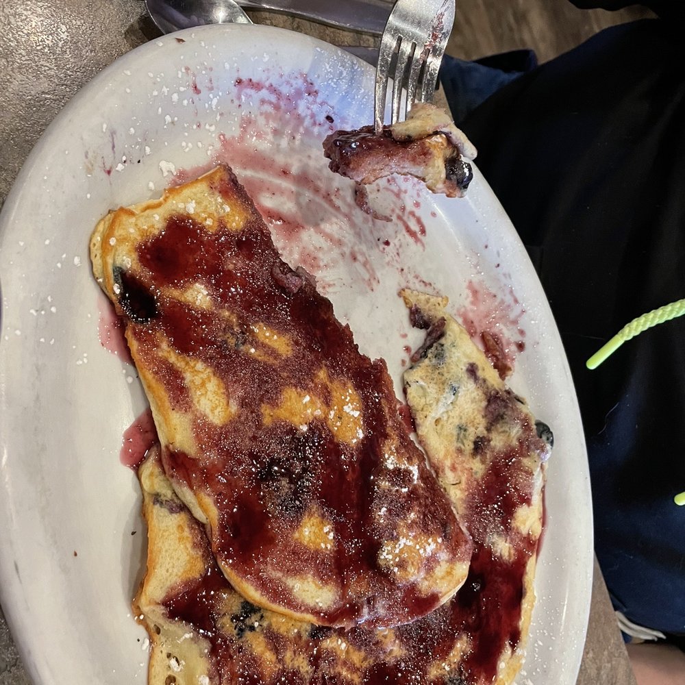 Sassy Onion State Street - Blueberry pancakes with hot Marionberry Syrup - Breakfast & Brunch Near Me - Salem, Oregon Sassy Onion State Street - Blueberry pancakes with hot Marionberry Syrup - Breakfast & Brunch Near Me - Salem, Oregon