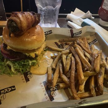 Jake Melnick's Corner Tap - Lulu Burger of the month for March- it is a monster - Sports Bars Near Me - Chicago, Illinois