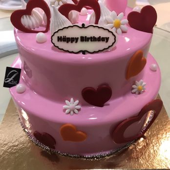 JM Cake Boutique - Glazed mango mousse cake - Custom Cakes Near Me - Brooklyn, New York