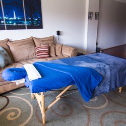 Remedy and Relief Therapeutic Massage - Massage table set up