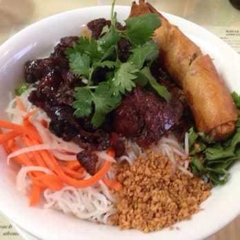 Mai's Kitchen - Grilled Pork w/ Egg Roll Vermicelli - Vietnamese Near Me - Union City, California Mai's Kitchen - Grilled Pork w/ Egg Roll Vermicelli - Vietnamese Near Me - Union City, California