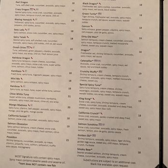 BluFish Sushi - Menu - Japanese Near Me - Glenview, Illinois BluFish Sushi - Menu - Japanese Near Me - Glenview, Illinois