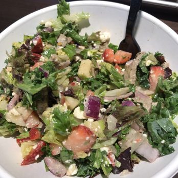 CHOP5 Salad Kitchen - Create your own salad with onions, apples, double strawberry, feta and steak. - Salad Near Me - Columbus, Ohio
