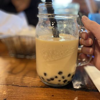 Boiling Avenue - Honey Jasmine Milk Tea with boba added - Hot Pot Near Me - Sacramento, California Boiling Avenue - Honey Jasmine Milk Tea with boba added - Hot Pot Near Me - Sacramento, California