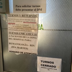 Hospital provincial del Centenario - Oficina de Turnos