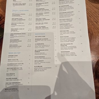 Spoonbar - Bar menu - Seafood Near Me - Healdsburg, California Spoonbar - Bar menu - Seafood Near Me - Healdsburg, California