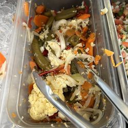 Jilberto's Taco Shop - Pickled vegetables with a jalapeño chaser