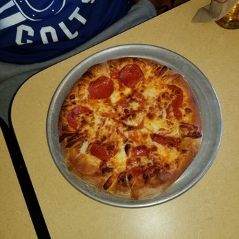 THE LOOP RESTAURANT - Pepperoni personal size pizza. As you can see, it is on the smaller scale - Pizza Near Me - Kernersville, North Carolina THE LOOP RESTAURANT - Pepperoni personal size pizza. As you can see, it is on the smaller scale - Pizza Near Me - Kernersville, North Carolina