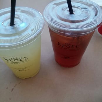 The Kroft - Left: Cucumber Mint Lemonade Right: Iced Tea Sh!+ that's freashing! - Sandwiches Near Me - Anaheim, California The Kroft - Left: Cucumber Mint Lemonade Right: Iced Tea Sh!+ that's freashing! - Sandwiches Near Me - Anaheim, California