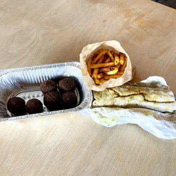 Union Market District - "Beef Shawarma", "Fries with Toum" and "Falafel" from Yasmine - Public Markets Near Me - Washington, DC, District of Columbia