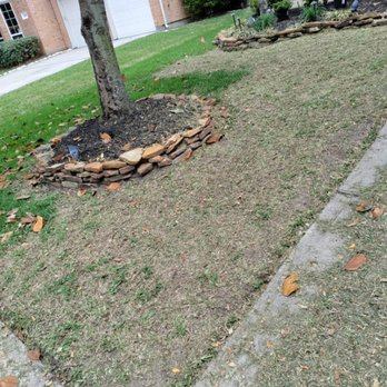 Katy Lawn Pros - Before yard installation - Tree Services Near Me