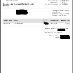 Courage to Connect Therapeutic Center - Copy of receipt