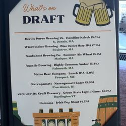 Leeside Pub - Today's draft menu