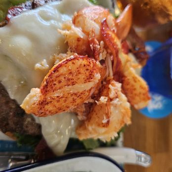 Garbo’s - Lobster chunks on cheeseburger - Seafood Near Me - Austin, Texas