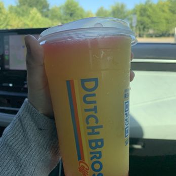 Dutch Bros Coffee - blended coconut lime rebel , add pomegranate drizzle - Juice Bars & Smoothies Near Me - Spring, Texas Dutch Bros Coffee - blended coconut lime rebel , add pomegranate drizzle - Juice Bars & Smoothies Near Me - Spring, Texas