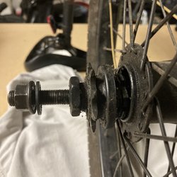 Sprockets Bicycles And More - Mongoose Brawler back wheel