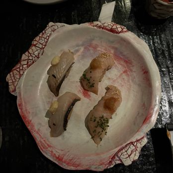Robin - Sea bream with truffle butter. Albacore belly - Sushi Bars Near Me - San Francisco, California Robin - Sea bream with truffle butter. Albacore belly - Sushi Bars Near Me - San Francisco, California