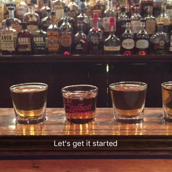 The Old Talbott Tavern - Bourbon Flight: E.H. Taylor, Four Roses, Medley Bros, Knob Creek Rye, Old Grand Dad. $33 - Bars Near Me - Bardstown, Kentucky