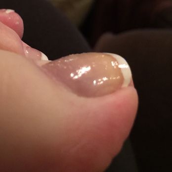 Nailtique - The picture doesn't do it justice, but if you look closely, you can see the bumpiness towards the cuticle. - Nail Salons Near Me - Bloomington, Indiana