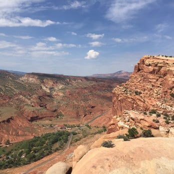 Capitol Reef National Park - The overlook with visitor center below - Parks Near Me - Fruita, Utah
