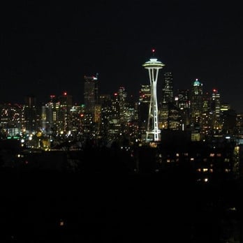 Kerry Park - View of Kerry Park at night - Parks Near Me - Seattle, Washington