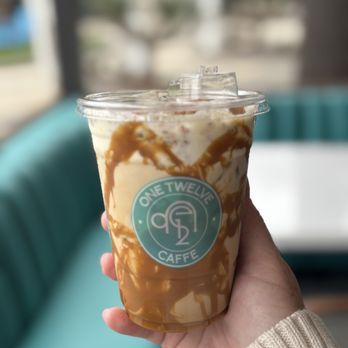 One Twelve Caffe - Biscoff Cookie Latte!! YUMM - Coffee & Tea Near Me - Downey, California