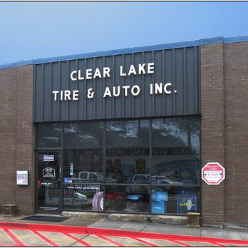 Clear Lake Auto Service - The entrance.  Note one of their three names - Tires Near Me - Webster, Texas