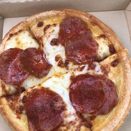 Personal pepperoni pizza- more crispy and better crust then the bigger sized pizzas @ Pizza Hut. Under appreciated in my opinion!