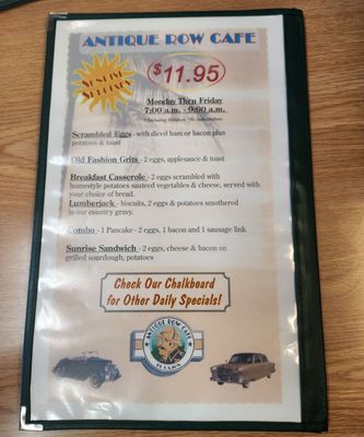 Menu photo 3 Antique Row Cafe El Cajon, CA