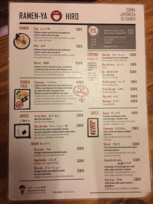 Menu photo 7 Ramen-Ya Hiro Barcelona, B