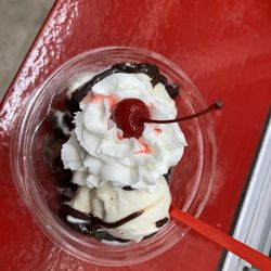 Bruster's Real Ice Cream - Brownie Sundae