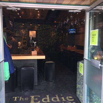 Eddie Burger + Bar - Tiny interior...view from the sidewalk. Go anyway! - Burgers Near Me - Banff, Alberta Eddie Burger + Bar - Tiny interior...view from the sidewalk. Go anyway! - Burgers Near Me - Banff, Alberta