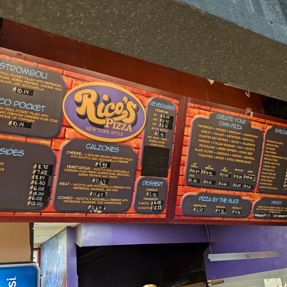 Rico's Pizza New York Style - Pizza Near Me - Corning, New York