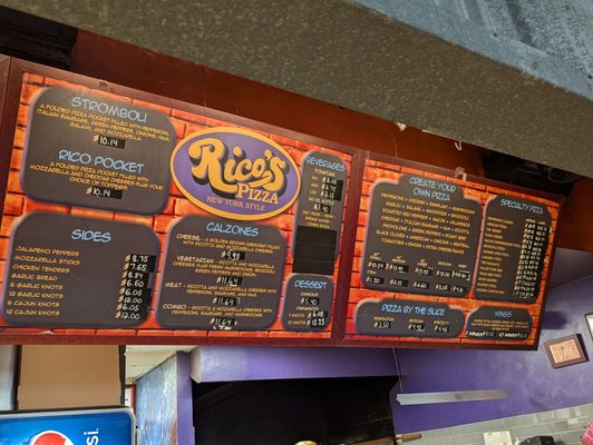 Menu photo 1 Rico's Pizza New York Style Corning, NY Menu photo 1 Rico's Pizza New York Style Corning, NY
