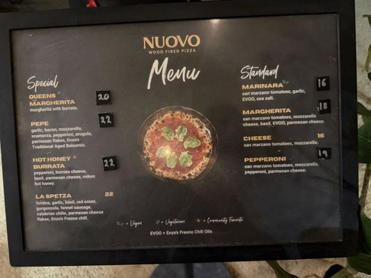 Menu photo 1 Nuovo Wood Fired Pizza Clovis, CA