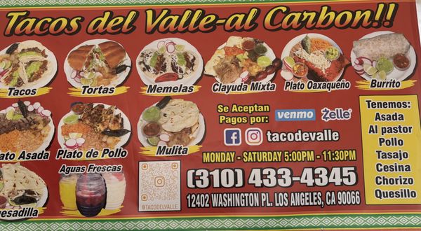 Tacos de Valle al carbón by null