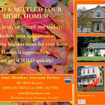 Sami Sharikas - RE/MAX Regency - Real Estate Rocks - Real Estate Agents Near Me - Warrenton, Virginia Sami Sharikas - RE/MAX Regency - Real Estate Rocks - Real Estate Agents Near Me - Warrenton, Virginia