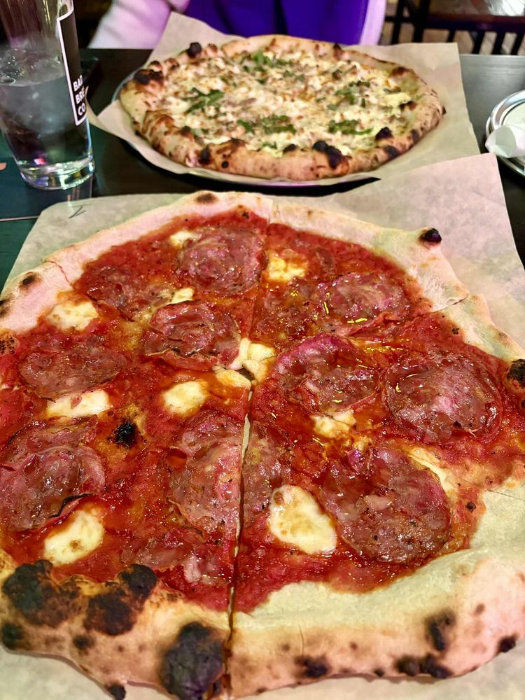 Food from Bad Dad Pint & Slice