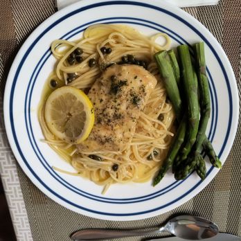 Mango Tango - Chicken picatta Angel Hair Pasta - Asian Fusion Near Me - Islip, New York Mango Tango - Chicken picatta Angel Hair Pasta - Asian Fusion Near Me - Islip, New York