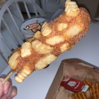 STIX - Potatocheese Corndog - Hot Dogs Near Me - San Francisco, California STIX - Potatocheese Corndog - Hot Dogs Near Me - San Francisco, California