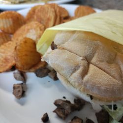 Polar King - Torta Sandwich with asada & smothered burrito with the cottage house fries (the fries were so good with their house-made fry sauce)