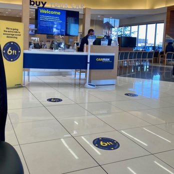 CarMax - Main entrance, 6 feet apart and everyone was well spaced out - Used Car Dealers Near Me - Pleasanton, California