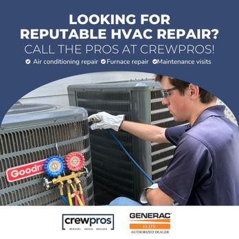 CrewPros - The chill is in the air, so it's time to ensure your heating, ventilation, and air conditioning units are working properly... - Electricians Near Me - Collierville, Tennessee CrewPros - The chill is in the air, so it's time to ensure your heating, ventilation, and air conditioning units are working properly... - Electricians Near Me - Collierville, Tennessee