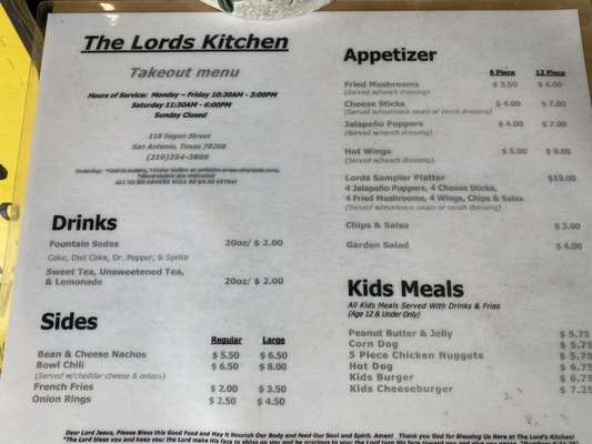 Menu photo 3 Lord's Kitchen San Antonio, TX Menu photo 3 Lord's Kitchen San Antonio, TX