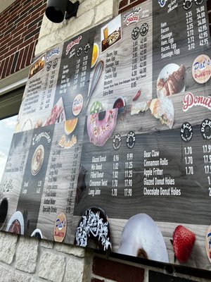 Menu photo 1 Pat's Donuts Porter, TX