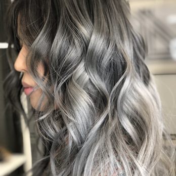 Salon V - Dark gray balayage - Hair Stylists Near Me - Bellevue, Washington Salon V - Dark gray balayage - Hair Stylists Near Me - Bellevue, Washington