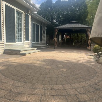 Magic Touch Power Washing - Patio restoration in Smithtown. Full wash, re-sanding, and sealing to bring it back to life. - Pressure Washers Near Me Magic Touch Power Washing - Patio restoration in Smithtown. Full wash, re-sanding, and sealing to bring it back to life. - Pressure Washers Near Me