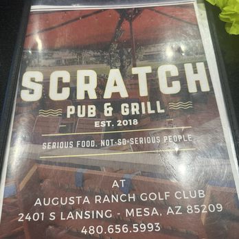 Scratch Pub & Grill - Menu - Comfort Food Near Me - Mesa, Arizona Scratch Pub & Grill - Menu - Comfort Food Near Me - Mesa, Arizona