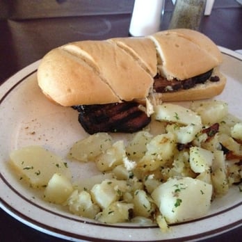 The Hub German Restaurant & Lounge - Prime rib sandwich (au jus not shown) - German Near Me - St. Robert, Missouri